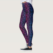 Lumineuze kruislijnen 01 x4 bw zwart BG Leggings (Links)