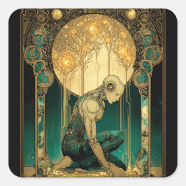 Lumineuze Opstanding Vierkante Sticker