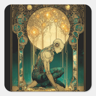 Lumineuze Opstanding Vierkante Sticker
