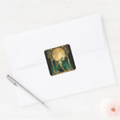 Lumineuze Opstanding Vierkante Sticker (Envelop)