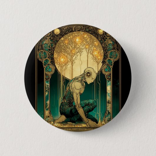 Lumineuze Opstijging Ronde Button 5,7 Cm (Voorkant)
