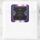 Lumineuze Paarse Lijst Zwarte Etiketten Juwelen (Tas)