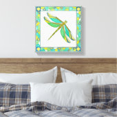 Lumineuze pastolflaag van Vanna Lam Canvas Afdruk (Insitu (Slaapkamer))