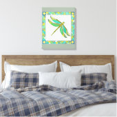 Lumineuze pastolflaag van Vanna Lam Canvas Afdruk (Insitu (Slaapkamer))