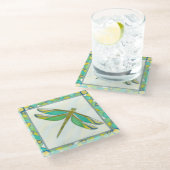 Lumineuze pastolflaag van Vanna Lam Glazen Onderzetter (Schuin)