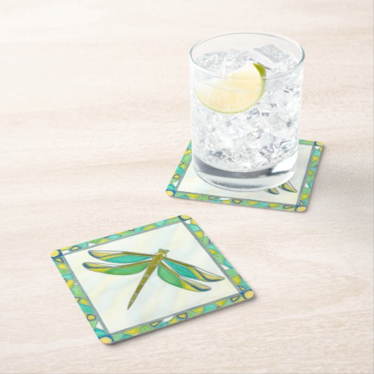 Lumineuze pastolflaag van Vanna Lam Kartonnen Onderzetters (Insitu)