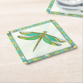 Lumineuze pastolflaag van Vanna Lam Kartonnen Onderzetters (Schuin)