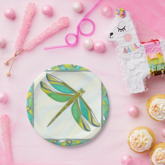 Lumineuze pastolflaag van Vanna Lam Papieren Bordje (Feest)