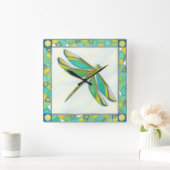 Lumineuze pastolflaag van Vanna Lam Vierkante Klok (Huis)