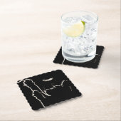 Lumineuze reflectie kartonnen onderzetters (Insitu)