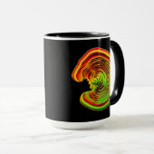 Lumineuze Thermische Gelaagde 3D Abstracte Geometr Mok (Voorkant rechts)