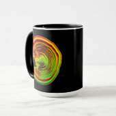 Lumineuze Thermische Gelaagde 3D Abstracte Geometr Mok (Voorkant links)
