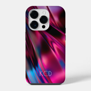 Lumineuze Vloeibare Metaal Monochroom Roze met Naa iPhone 14 Plus Hoesje