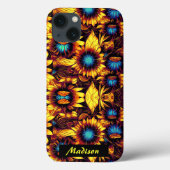 Lumineuze zonnebloemen Case-Mate iPhone case (Achterkant)