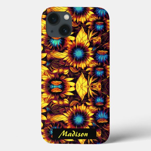 Lumineuze zonnebloemen Case-Mate iPhone case (Achterkant)