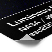 Lumineuze zwarte holten in het GOEDERENveld Poster (Hoek)