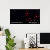 Lumineuze zwarte holten in het GOEDERENveld Poster (Thuiskantoor)