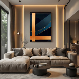 Luminieuze structuur canvas afdruk