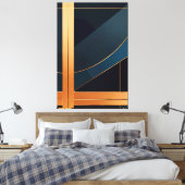 Luminieuze structuur canvas afdruk (Insitu (Slaapkamer))