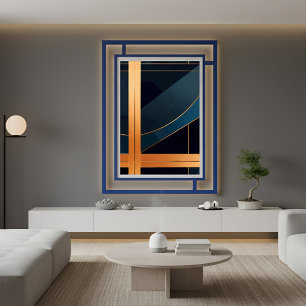 Luminieuze structuur poster