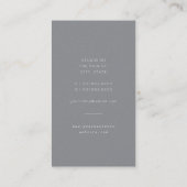 Luminos Iridescent Monogram Modern Minimalistisch Visitekaartje (Achterkant)