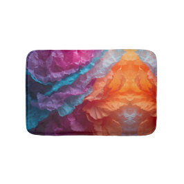 Luminous Abstract Tissue Paper Layers Badmat