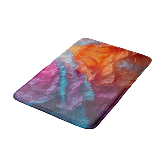 Luminous Abstract Tissue Paper Layers Badmat (Gekanteld)
