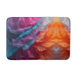 Luminous Abstract Tissue Paper Layers Badmat