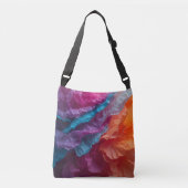 Luminous Abstract Tissue Paper Layers Crossbody Tas (Voorkant)