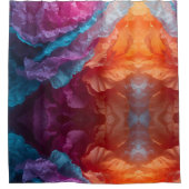 Luminous Abstract Tissue Paper Layers Douchegordijn (Voorkant)