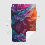 Luminous Abstract Tissue Paper Layers Golfhanddoek (Insitu)