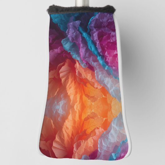 Luminous Abstract Tissue Paper Layers Golfheadcover (Draai 90)