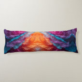 Luminous Abstract Tissue Paper Layers Lichaamskussen (Achterkant)