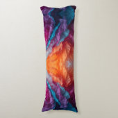 Luminous Abstract Tissue Paper Layers Lichaamskussen (Voorkant Verticaal)