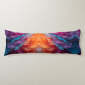 Luminous Abstract Tissue Paper Layers Lichaamskussen (Voorkant)