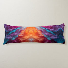 Luminous Abstract Tissue Paper Layers Lichaamskussen