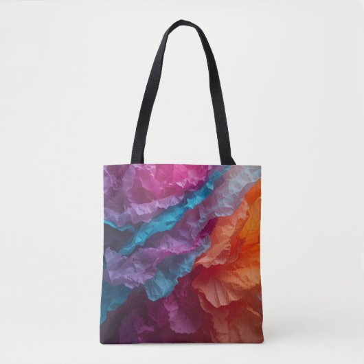 Luminous Abstract Tissue Paper Layers Tote Bag (Voorkant)