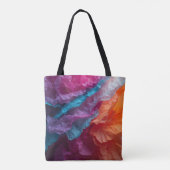 Luminous Abstract Tissue Paper Layers Tote Bag (Achterkant)