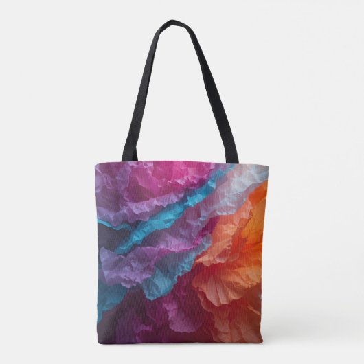 Luminous Abstract Tissue Paper Layers Tote Bag (Achterkant)