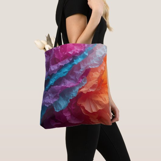 Luminous Abstract Tissue Paper Layers Tote Bag (Dichtbij)