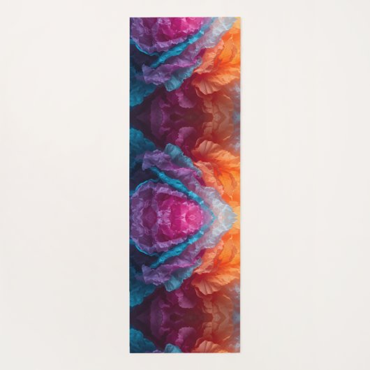 Luminous Abstract Tissue Paper Layers Yogamat (Achterkant)