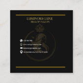 Luminous Beauty Business card Vierkante Visitekaartje (Achterkant)