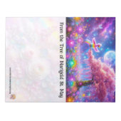 Luminous Bird At Night Notepad Notitieblok (Voorkant)