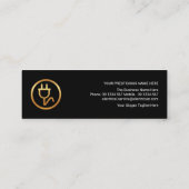 Luminous Blue Lightning Gold Bulb Home Electricity Mini Visitekaartje (Achterkant)