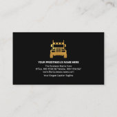 Luminous Blue Lightning Pulse Truck Transport Visitekaartje (Achterkant)