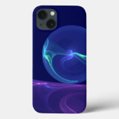 Luminous Blue Paars Dream Abstracte Fractal Art Case-Mate iPhone Case (Achterkant)