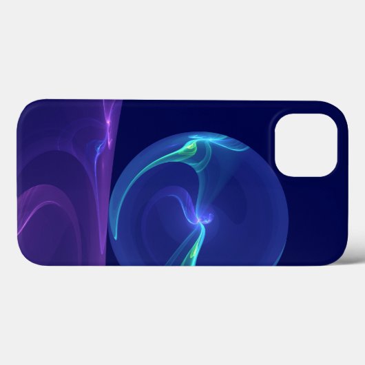 Luminous Blue Paars Dream Abstracte Fractal Art Case-Mate iPhone Case (Achterkant (horizontaal))