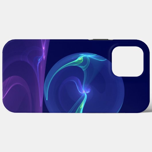 Luminous Blue Paars Dream Abstracte Fractal Art Case-Mate iPhone Case (Achterkant (horizontaal))
