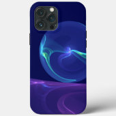 Luminous Blue Paars Dream Abstracte Fractal Art Case-Mate iPhone Case (Achterkant)