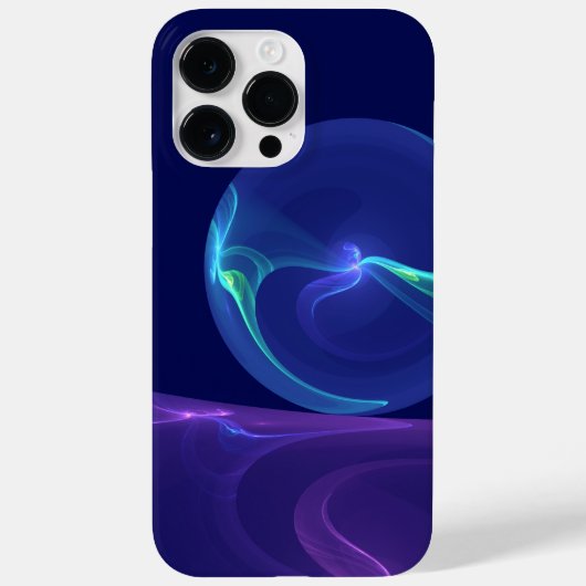 Luminous Blue Paars Dream Abstracte Fractal Art Case-Mate iPhone Case (Achterkant)